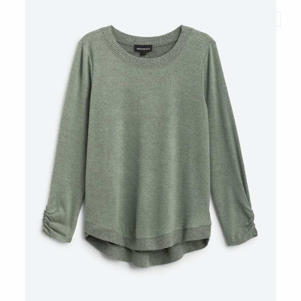 FORTUNE + IVY Amalia Long Sleeve Knit Top, Women's Medium